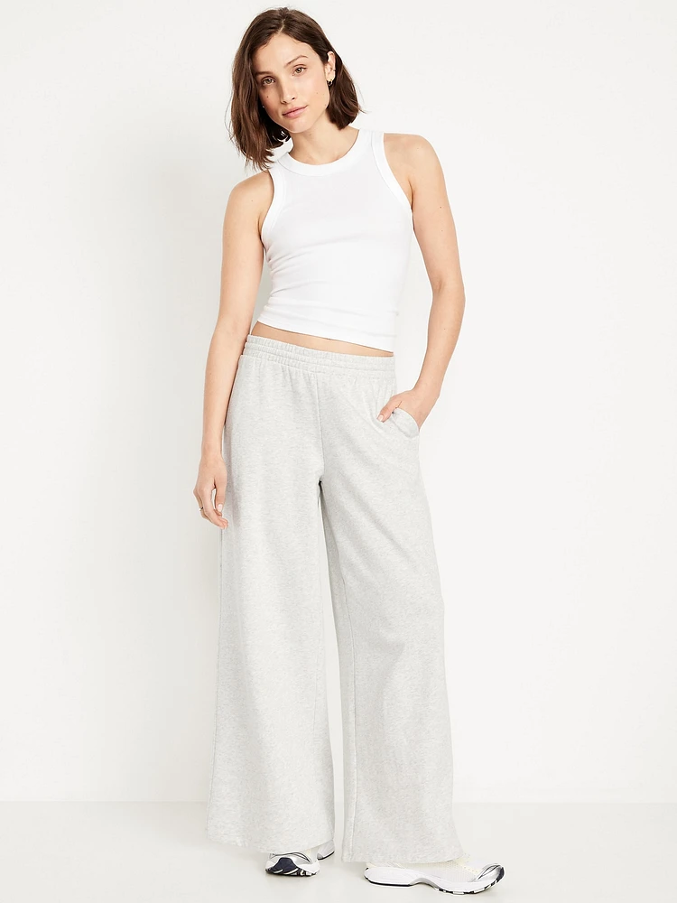 Mid-Rise SoComfy Super Wide-Leg Sweatpants