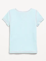 The Powerpuff Girls'™ Fitted Ribbed Graphic T-Shirt for Girls