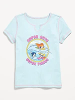 The Powerpuff Girls'™ Fitted Ribbed Graphic T-Shirt for Girls