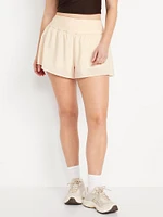 High-Waisted StretchTech 2-in-1 Shorts -- 3-inch inseam