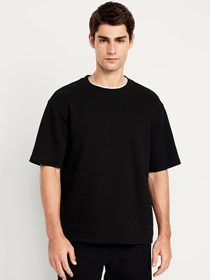 Heavyweight Crew-Neck Waffle T-Shirt