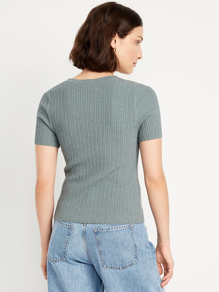 Textured Bouclé T-Shirt