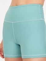 High-Waisted PowerSoft Biker Shorts -- 4-inch inseam