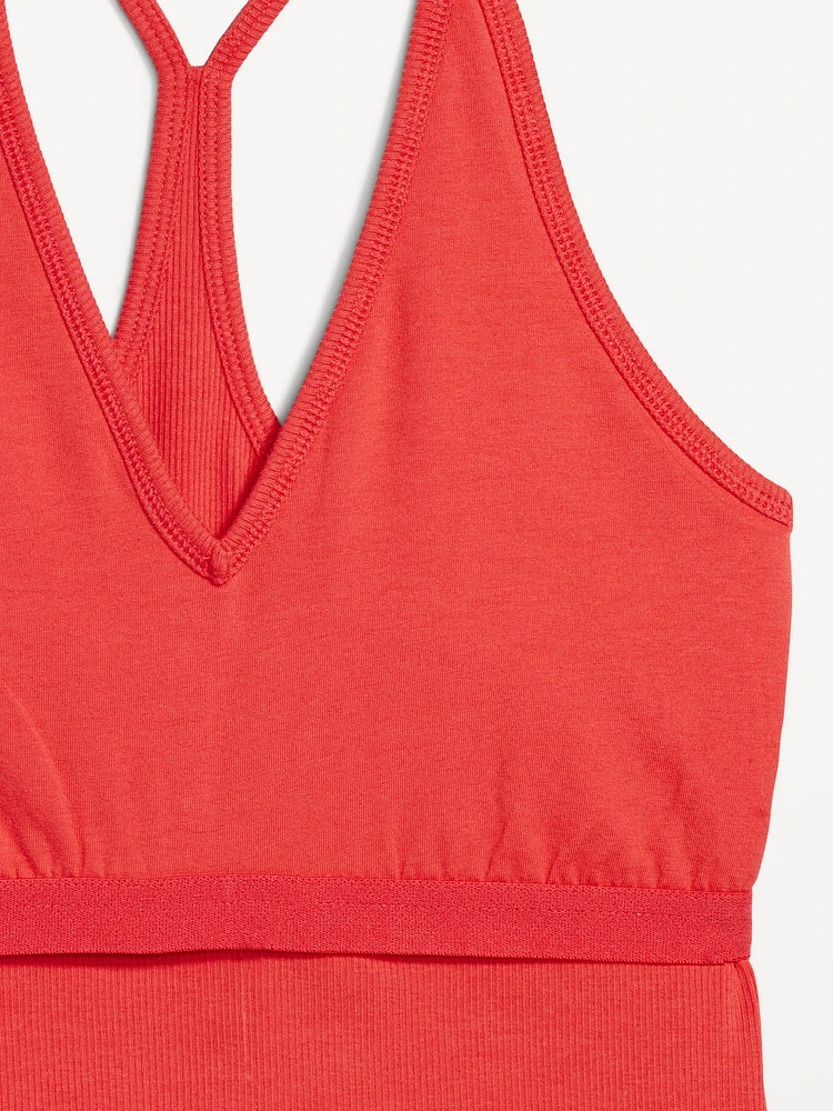 Racerback Crop Tank Top
