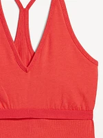 Racerback Crop Tank Top