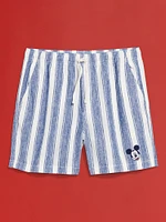 Old Navy x Disney© Mickey Mouse Linen-Blend Jogger Shorts -- inseam