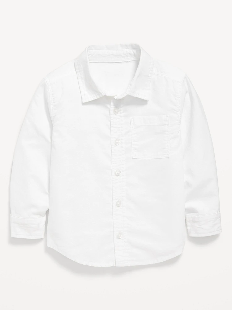 Long-Sleeve Oxford Shirt for Toddler Boys