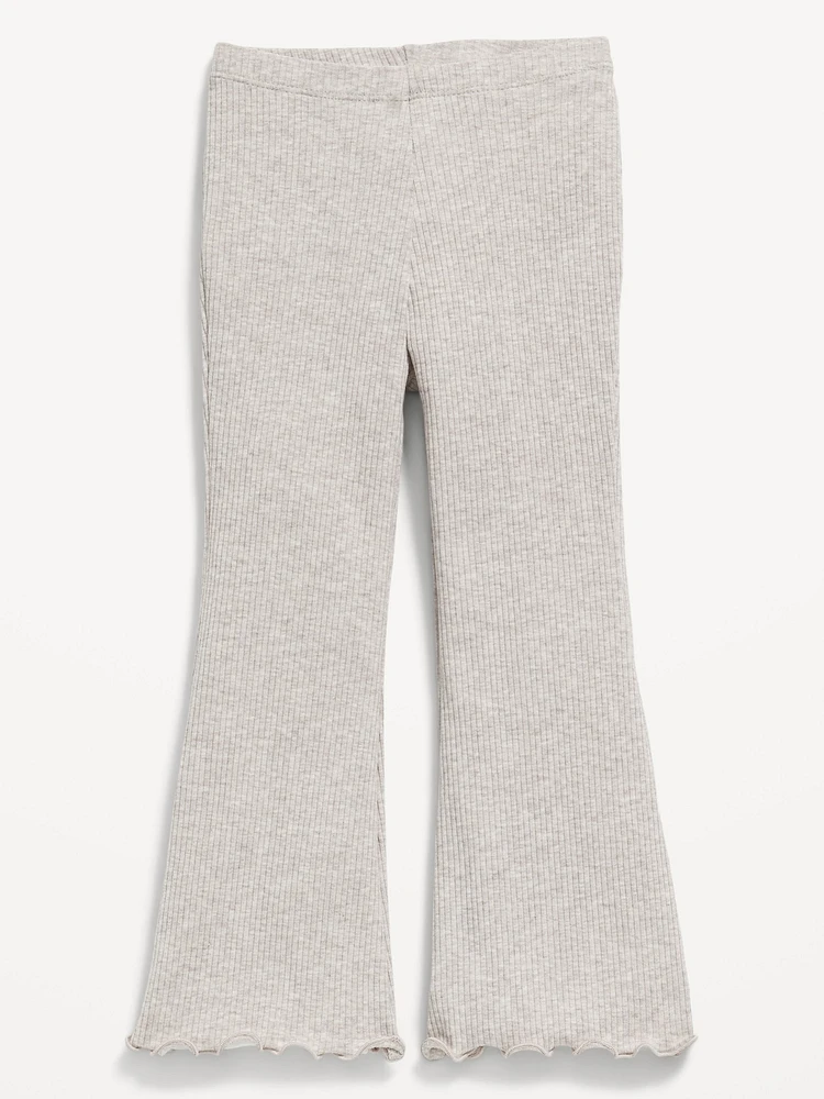 Ribbed Flare-Leg Leggings for Toddler Girls