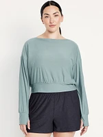 CloudMotion Boat-Neck Top