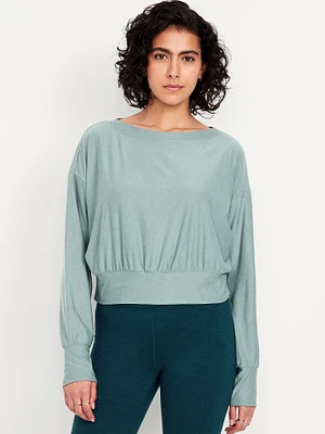 CloudMotion Boat-Neck Top