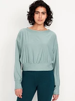CloudMotion Boat-Neck Top