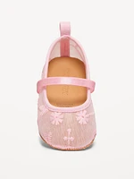 Embroidered Mesh Ballet Flats for Baby