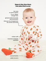 Unisex Sleep & Play Printed Footed One-Piece for Baby