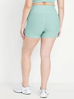 High-Waisted PowerSoft Biker Shorts -- 4-inch inseam