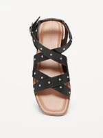 Faux-Leather Gladiator Sandals for Girls