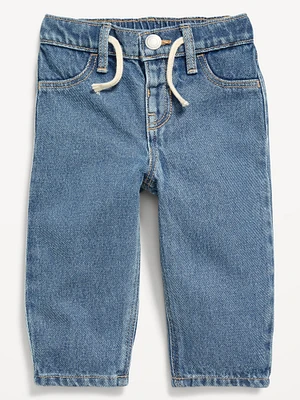 Drawstring Barrel-Leg Jeans for Baby