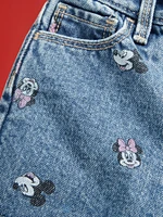 Old Navy x Disney© High-Waisted Frayed-Hem Jean Shorts for Toddler Girls