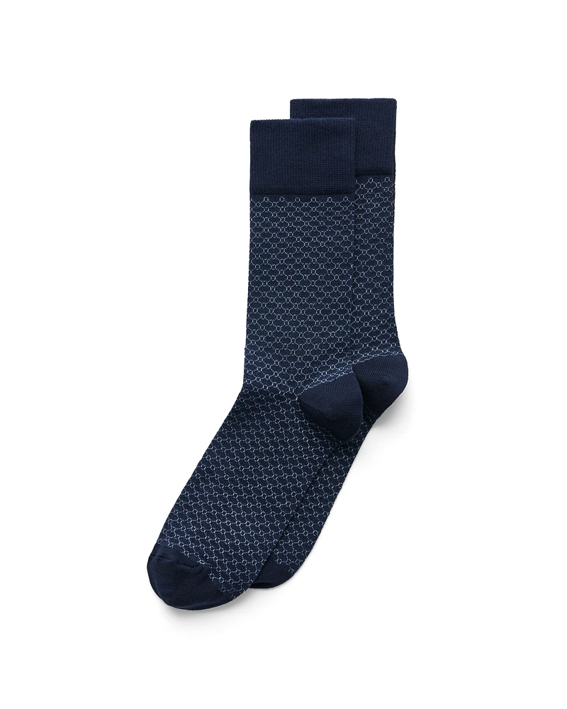 ECCO MEN'S CLASSIC HONEYCOMB MID-CUT SOCKS