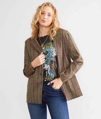Willow & Root Plaid Blazer