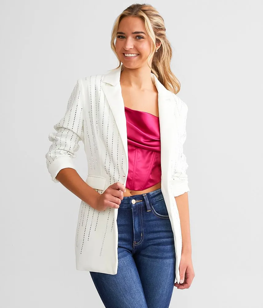 Oversized Rhinestone Blazer