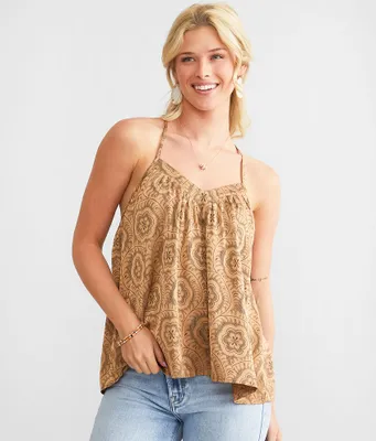 Acoa Woven Floral Tank Top