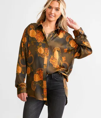 Acoa Floral Satin Blouse