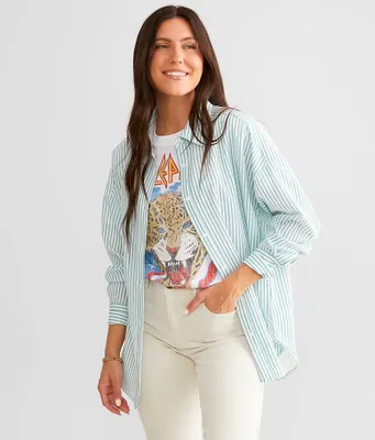 Acoa Striped Woven Blouse