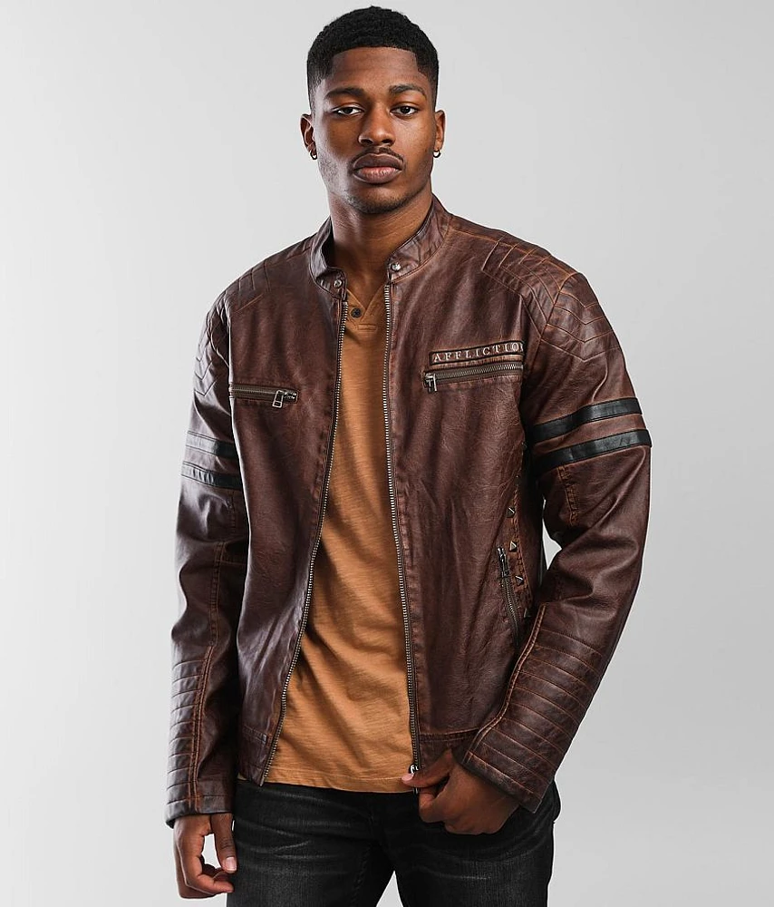 Affliction Acoustic Faux Leather Jacket