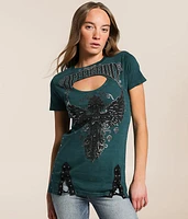 Affliction Prophecy Lace-Up T-Shirt