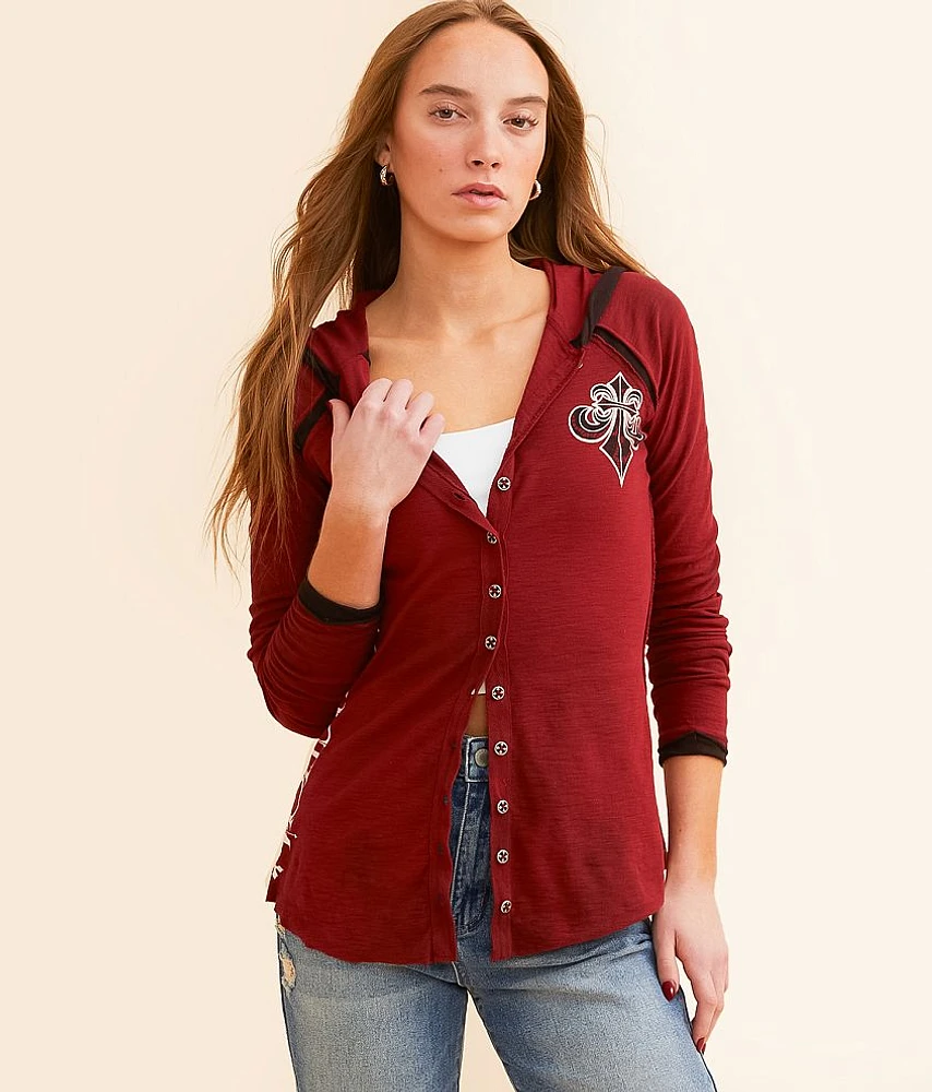 Affliction Victorian Hooded Shirt