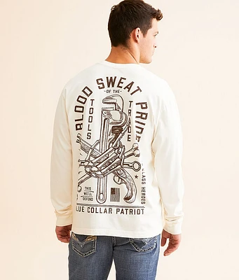 Howitzer Blood Sweat Pride Blue Collar T-Shirt