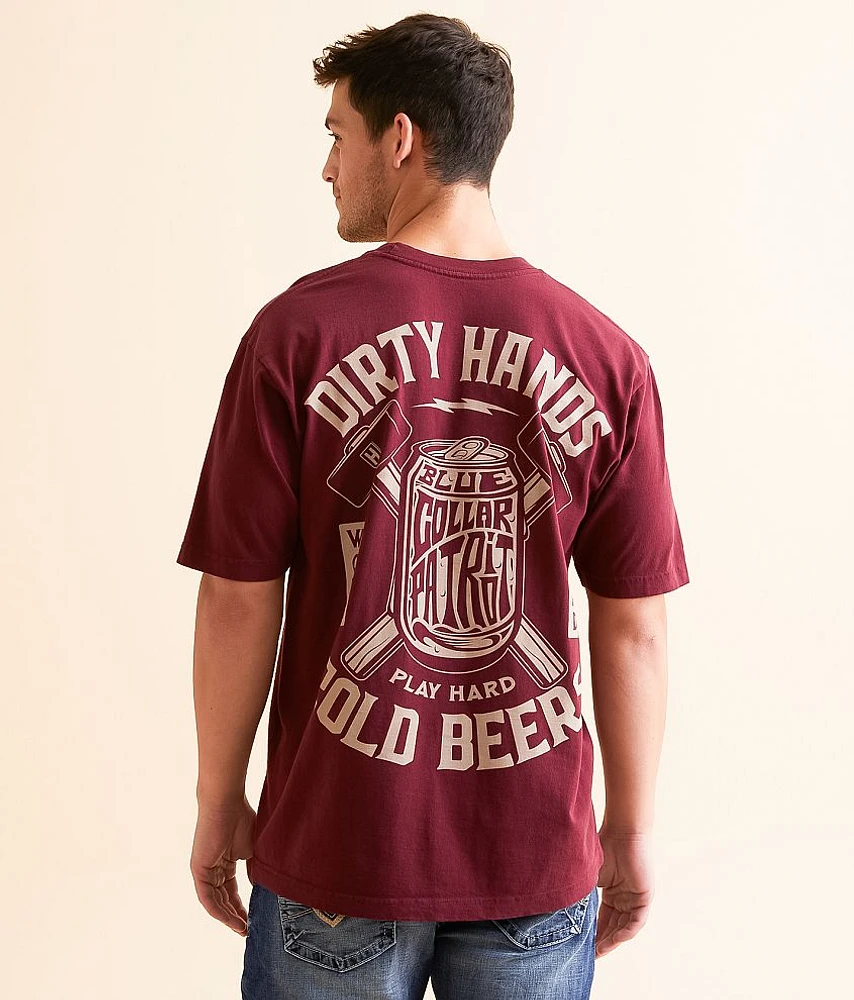 Howitzer Blue Collar Crushing Cans T-Shirt