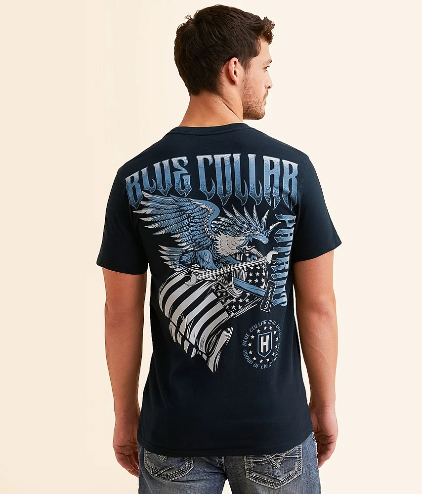 Blue Collar Born Tough T-Shirt