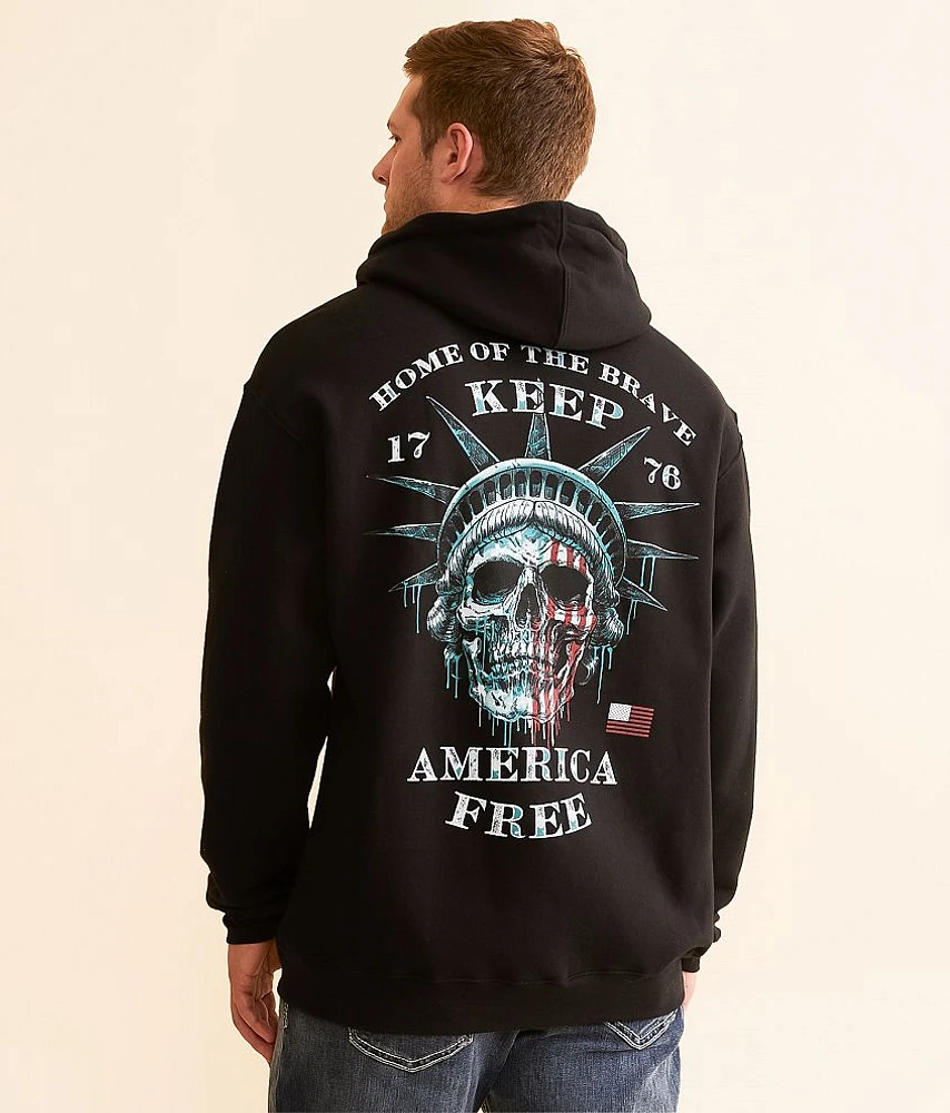Liberty Skull Hooded Sweatshirt