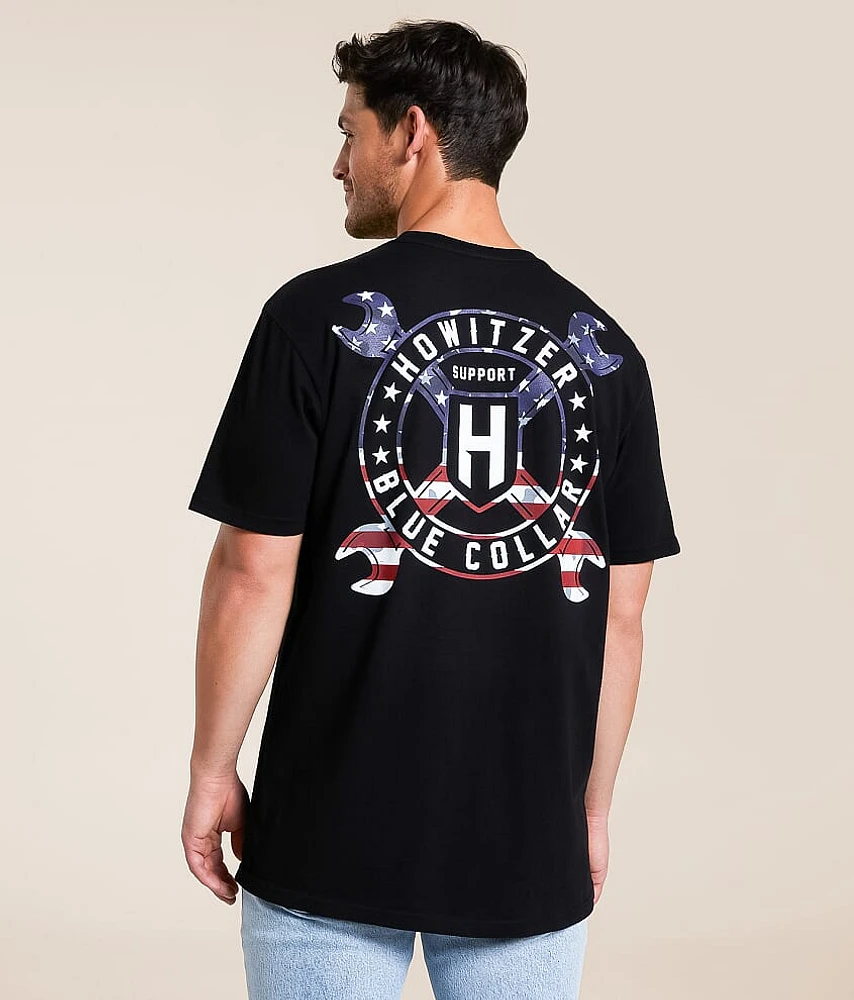 Blue Collar Cross Wrench T-Shirt