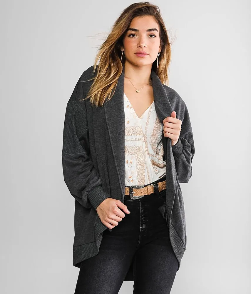 Pieced Cardigan Sweater