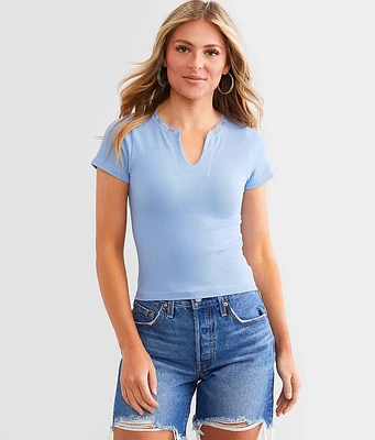 FITZ + EDDI Lace Trim Top