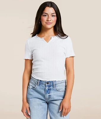 FITZ + EDDI Lace Trim Top