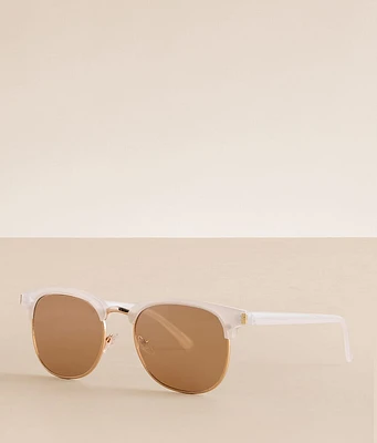 BKE Mirrored Half Frame Sunglasses