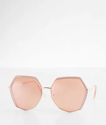 BKE Oversized Geo Sunglasses