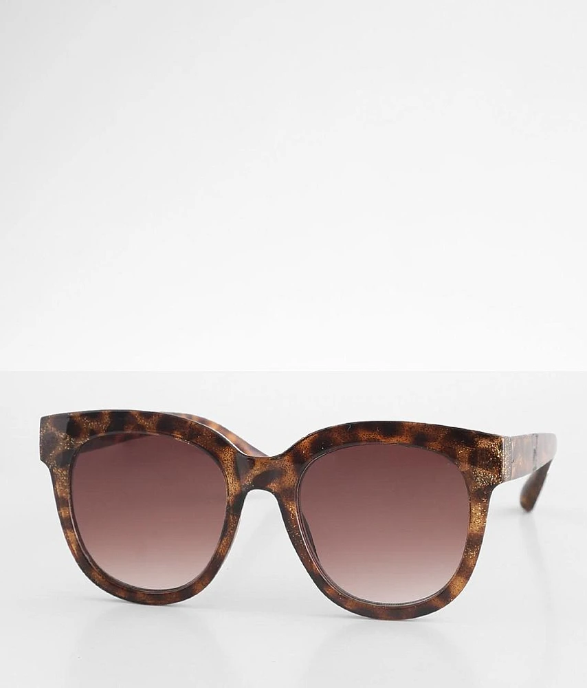 Glitter Tort Sunglasses