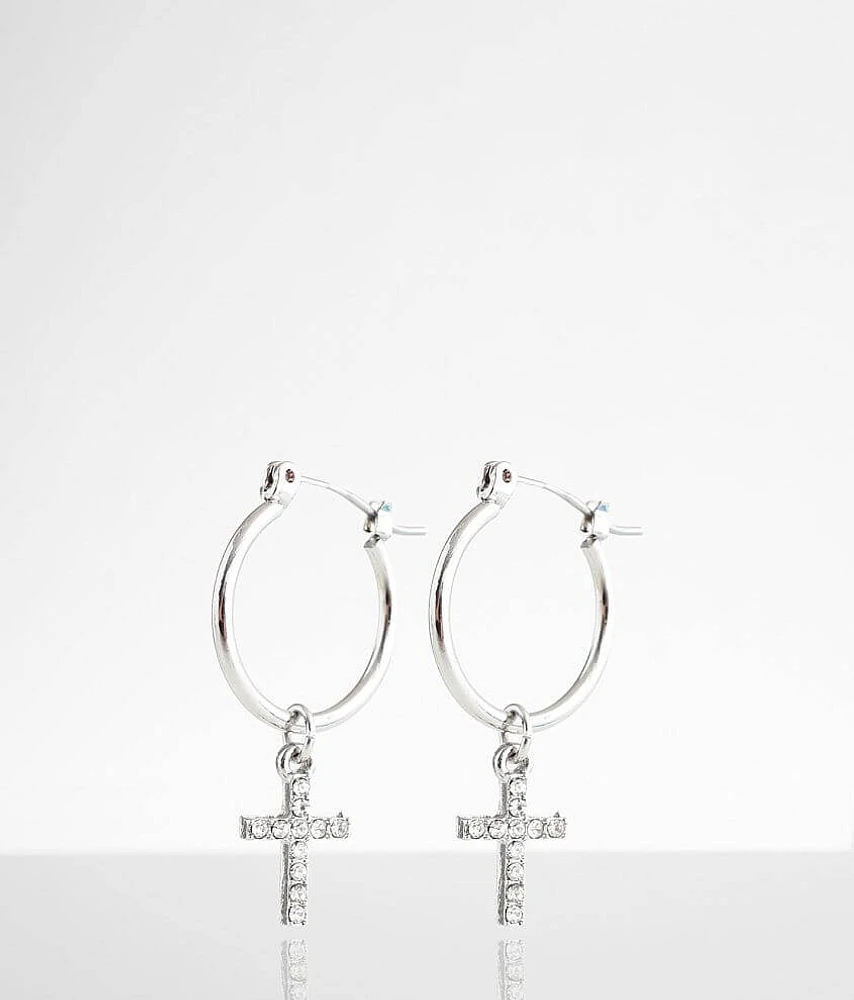 Glitz Cross Earring