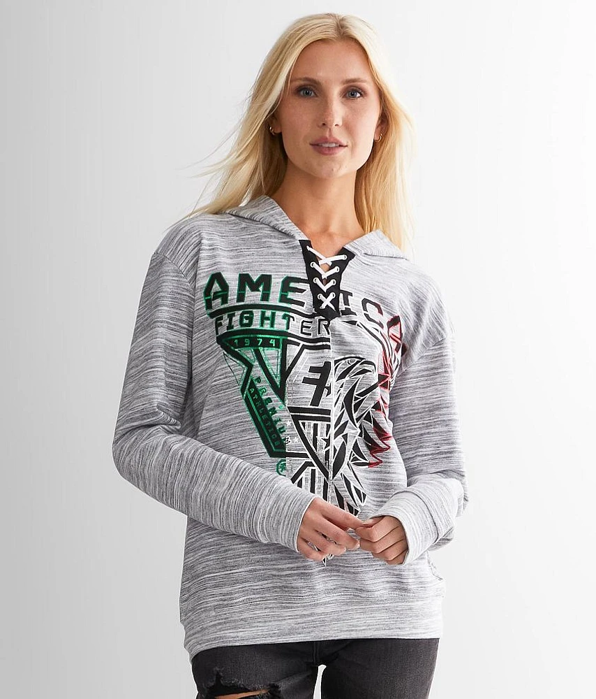 Peyton Lace-Up Hoodie