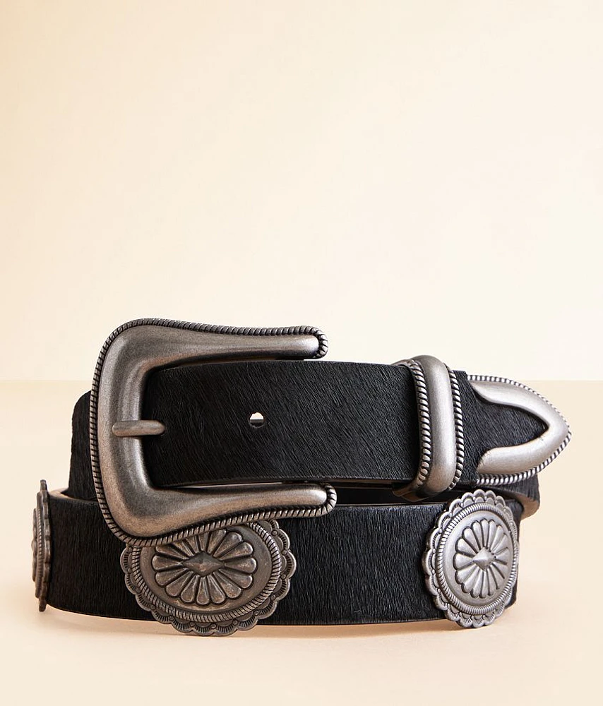 Western Concho Leather Belt