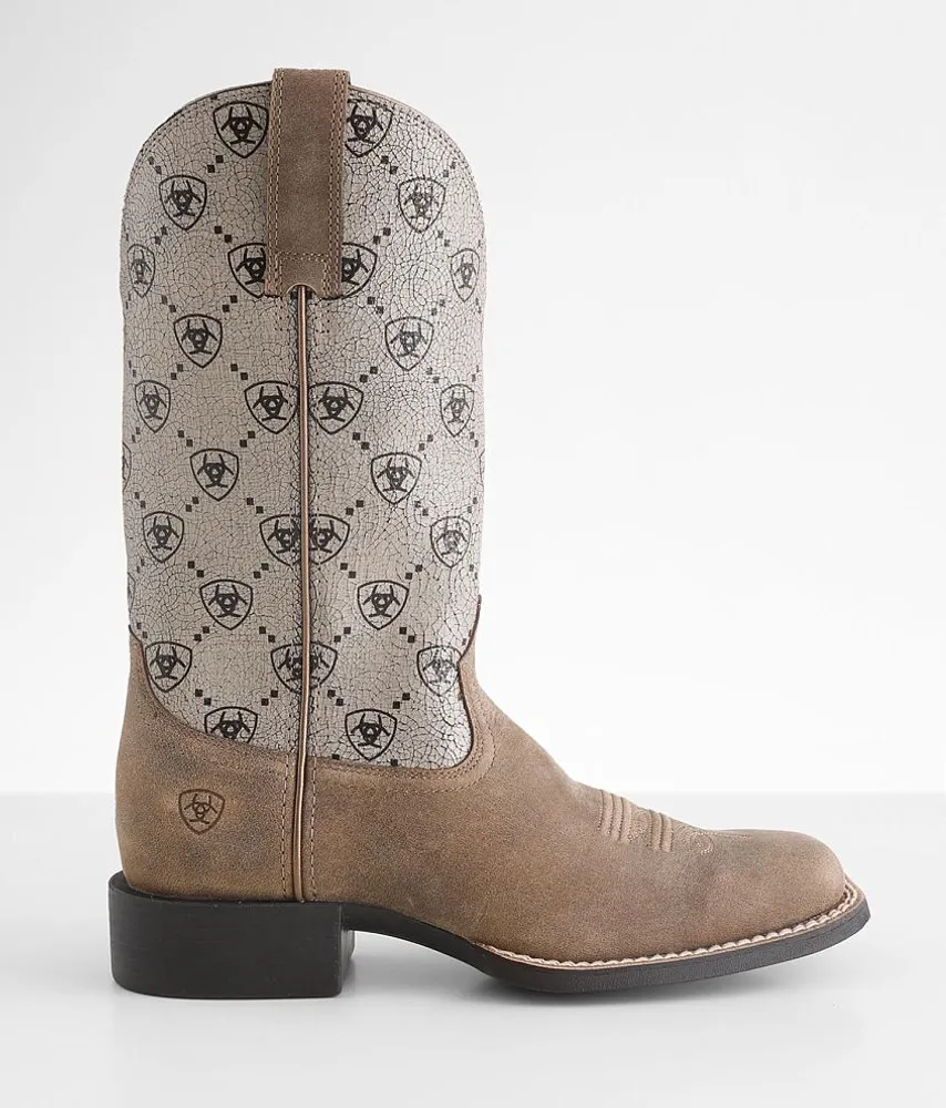 Round Up Leather Western Boot