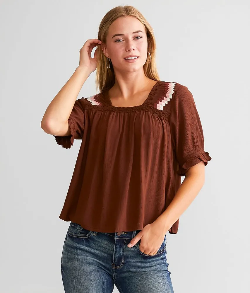 Oasis Crinkle Top