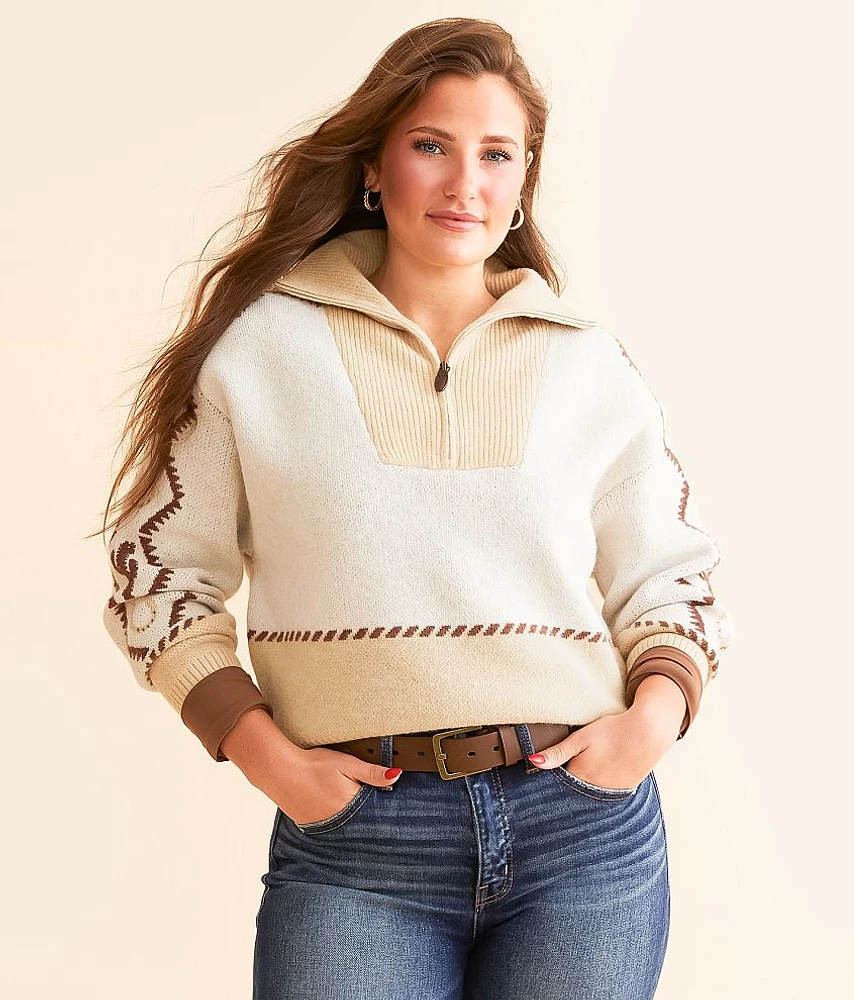 Wild West Brushed Knit Sweater