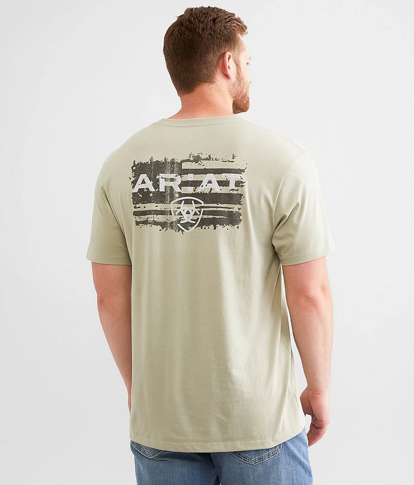 Liquid Stamp Flag T-Shirt
