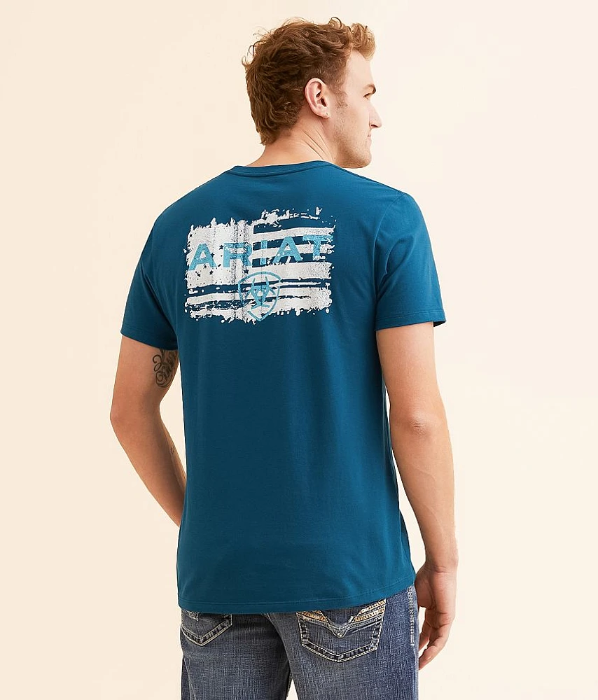 Liquid Stamp Flag T-Shirt