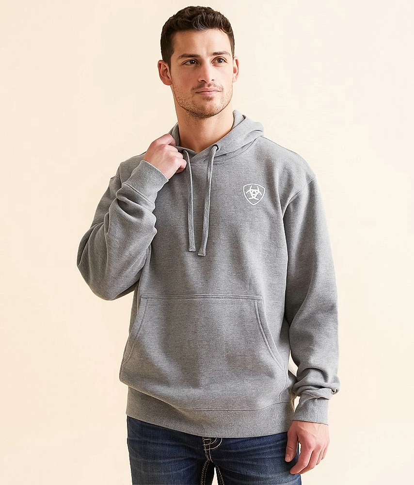 Liquid Stamp Flag Hooded Sweatshirt